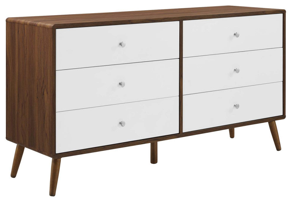 Transmit 60" Dresser, Walnut White