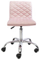 Eliza Diamond Quilted Vanity Chair, Rose Gold