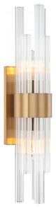 Matteo Lighting W66912AG Wall Sconce, Aged Gold Brass Finish