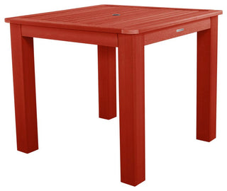 Square Counter-Height Dining Table, Rustic Red