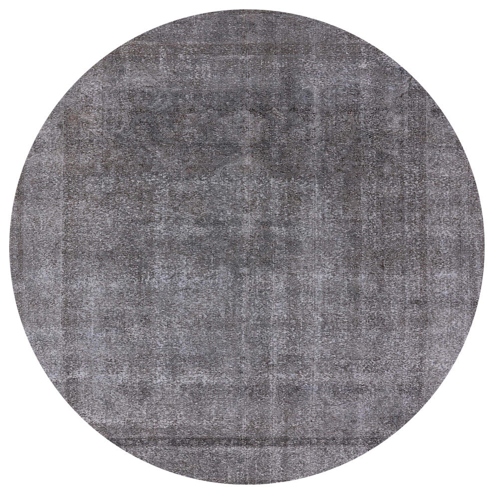 Ahgly Company Indoor Round Mid-Century Modern Area Rugs, 5' Round