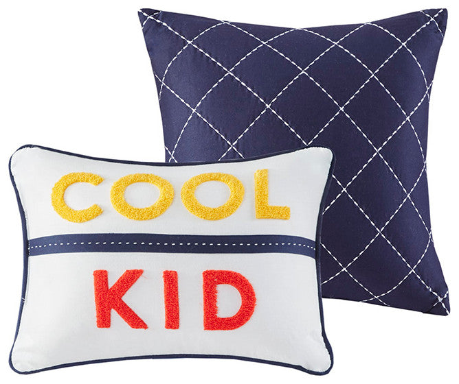 Kids Morris Cool Kid Color Block Comforter Set, Twin