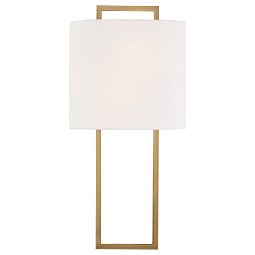 Crystorama FRE-422-VG, 2-Light Wall Mount, Vibrant Gold