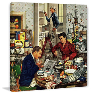 "Home Improvement" Painting Print on Canvas by Stevan Dohanos