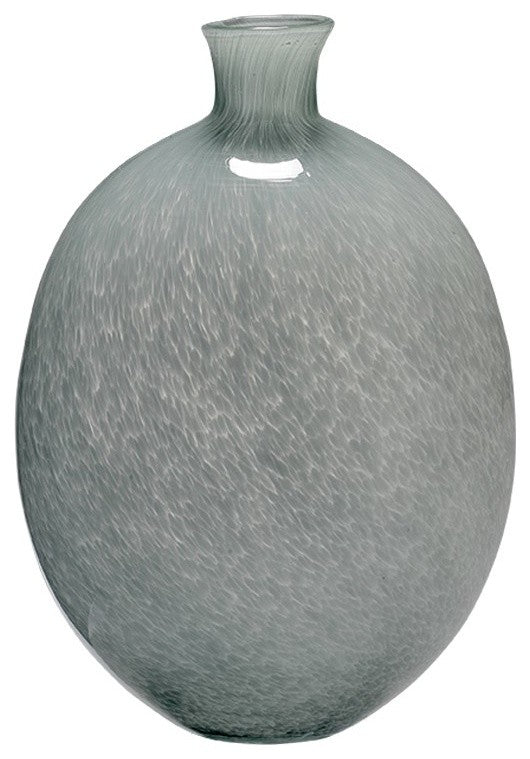 Minx Decorative Vases in Gray Glass, Set Of 2