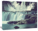Amazing Waterfall in Mexico, Landscape Canvas Art Print, 40"x30"