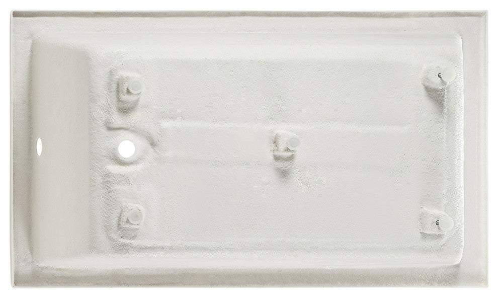 Voltaire 54x30, Acrylic Glossy White, Alcove, Bathtub, Left-Hand Drain