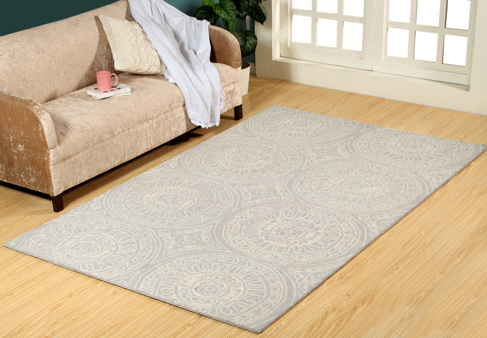 Galleria 7866-140 Area Rug, Silver, 3'3"x5'3"