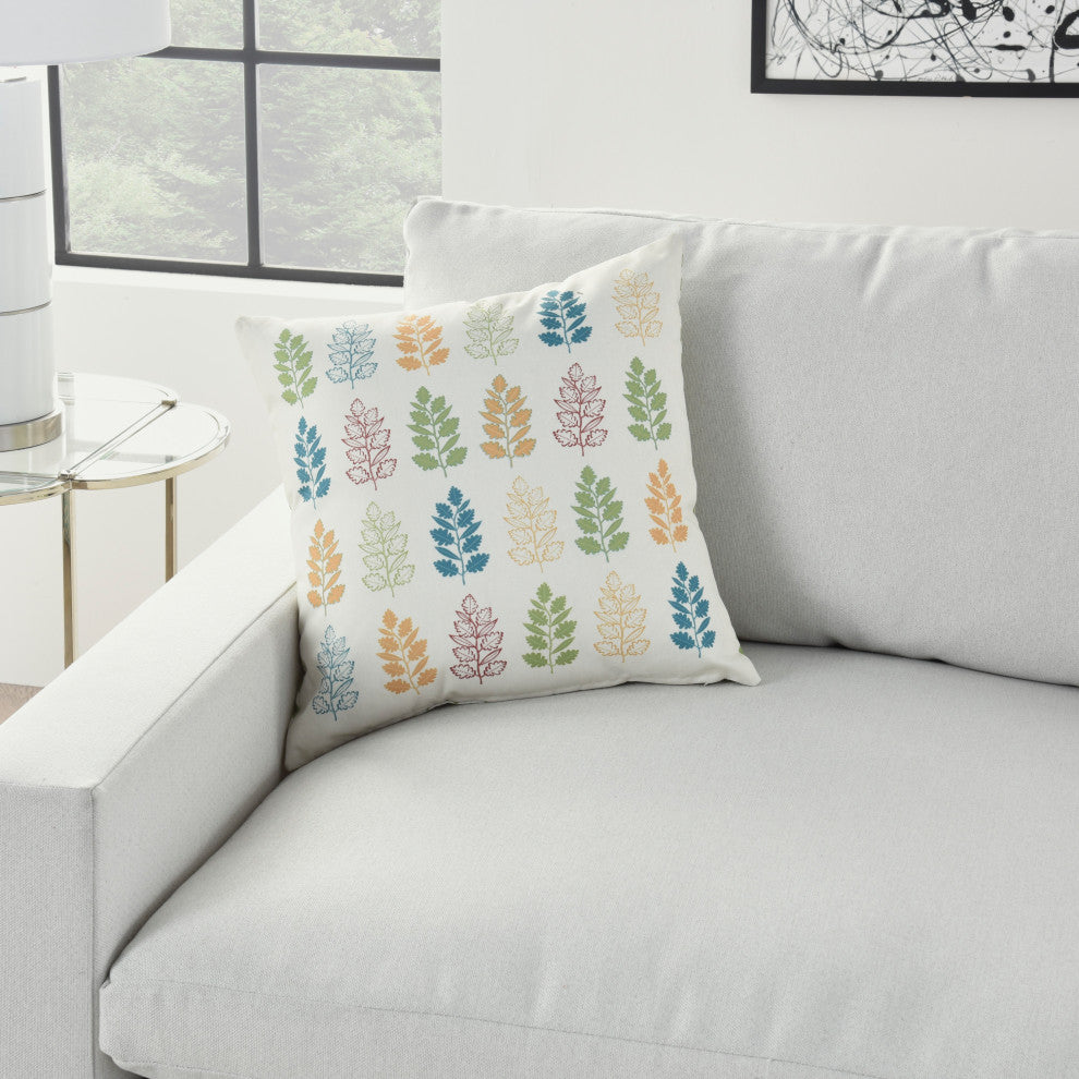 Mina Victory GT128 Throw Pillow, Multicolor, 18" x 18"