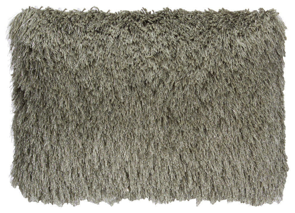 Mina Victory TL004 Throw Pillow, Sage, 14" x 20"