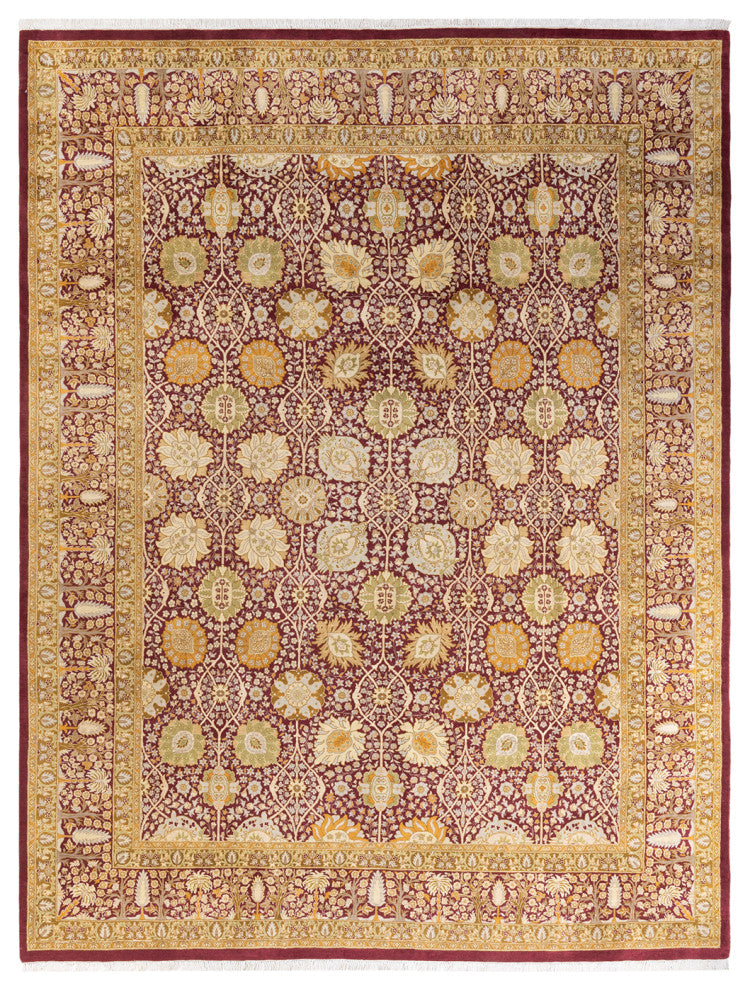 Mogul, One-of-a-Kind Hand-Knotted Area Rug Purple, 7' 10" x 10' 6"
