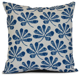 20x20", Ina, Floral Print Pillow, Blue