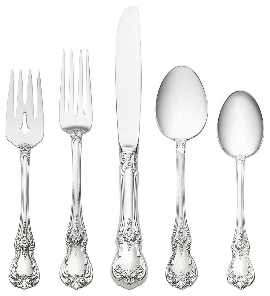 Towle Old Master Sterling Silver Flatware Set for One   5 Pieces