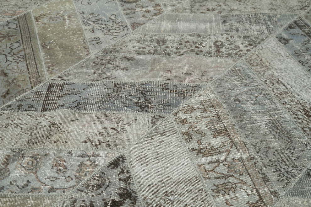 Rug N Carpet - Handmade Turkish 9' 0" x 12' 2" Unique Patchwork Area Rug