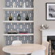 Wave Peel and Stick Vinyl Wallpaper, Navy, 24"x108"