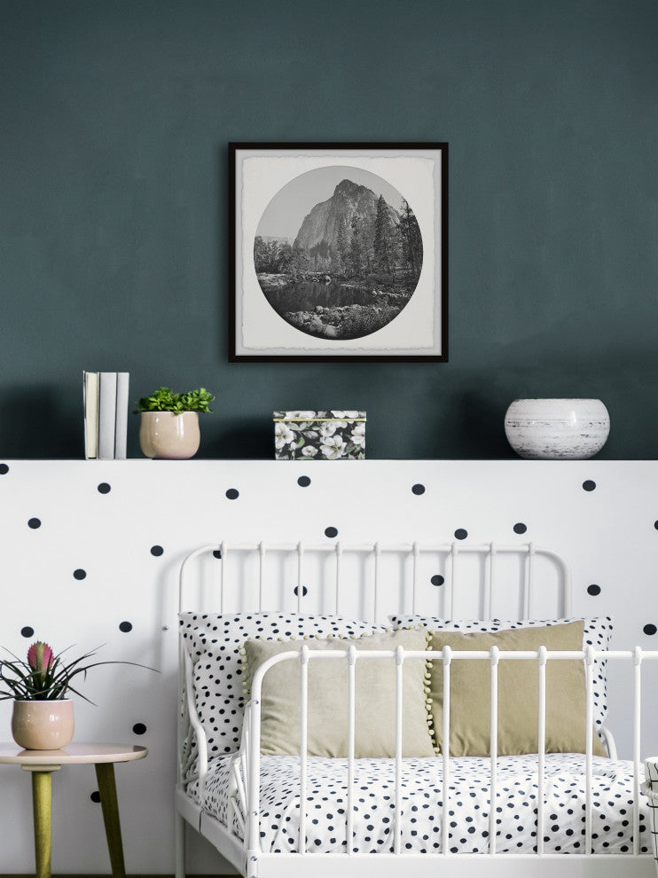"Yosemite Half Dome" Framed Painting Print, 12x12