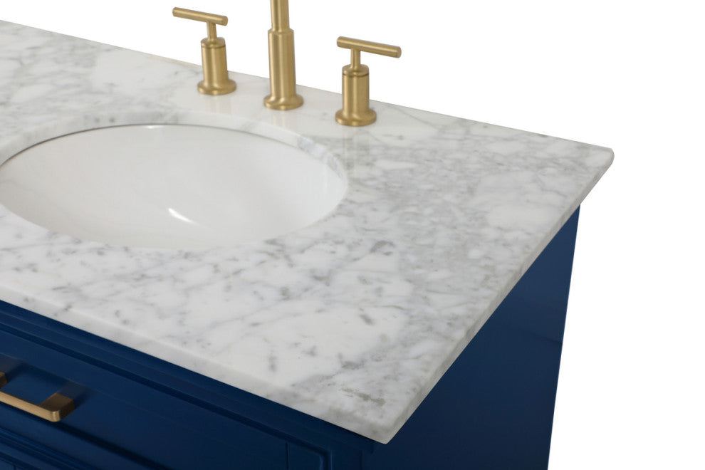 Home Living 72" Double Bathroom Vanity, Blue