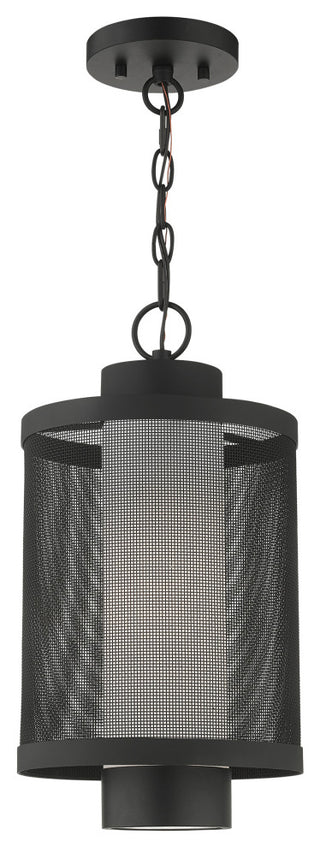 Livex Lighting Nottingham 1 Light Textured Black Large Outdoor Pendant Lantern