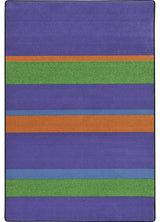 Kid Essentials Rug, Straight and Narrow, Violet, 5'4"x7'8"