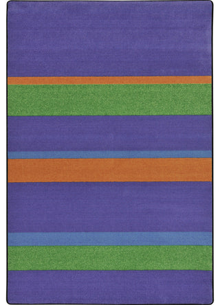Kid Essentials Rug, Straight and Narrow, Violet, 5'4"x7'8"