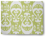 Ikat Soft Chenille Area Rug, Green, 8'x10'