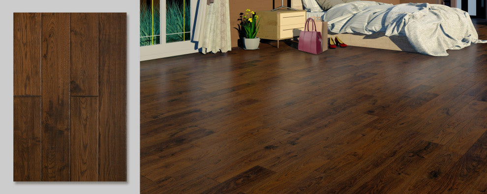 European Oak Spice Brown 1/2"X5"Xrandom Length Hardwood Flooring(26.24 Sqft/Box)