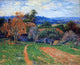 Henri Moret a Farm Near Pont Aven Premium Canvas Print