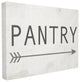 Pantry Sign with Arrow  Stretched Canvas Wall Art, 30x40