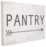 Pantry Sign with Arrow  Stretched Canvas Wall Art, 30x40
