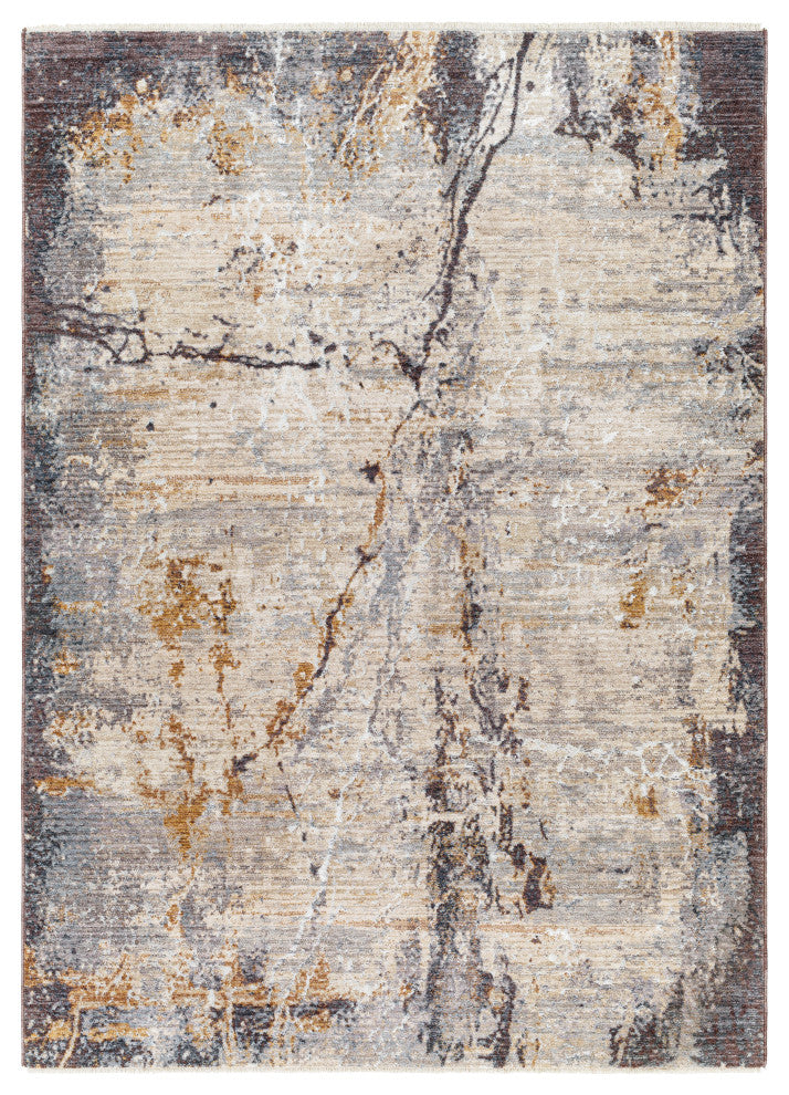 Surya Aida AAD-2302 Machine Woven Area Rug, Beige, 8'10" x 13'
