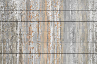 "Aspen Forest 1" UV Ink Print on White Wood, 45"x30"