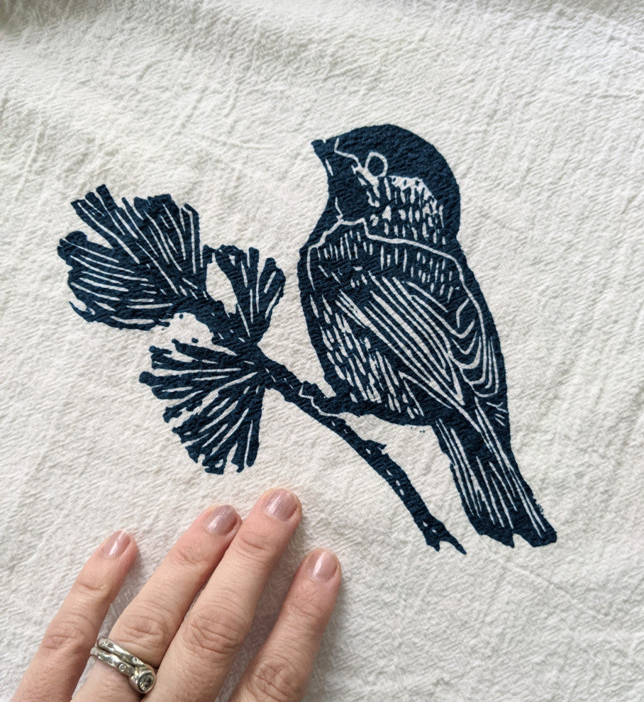 Chickadee Tea Towel