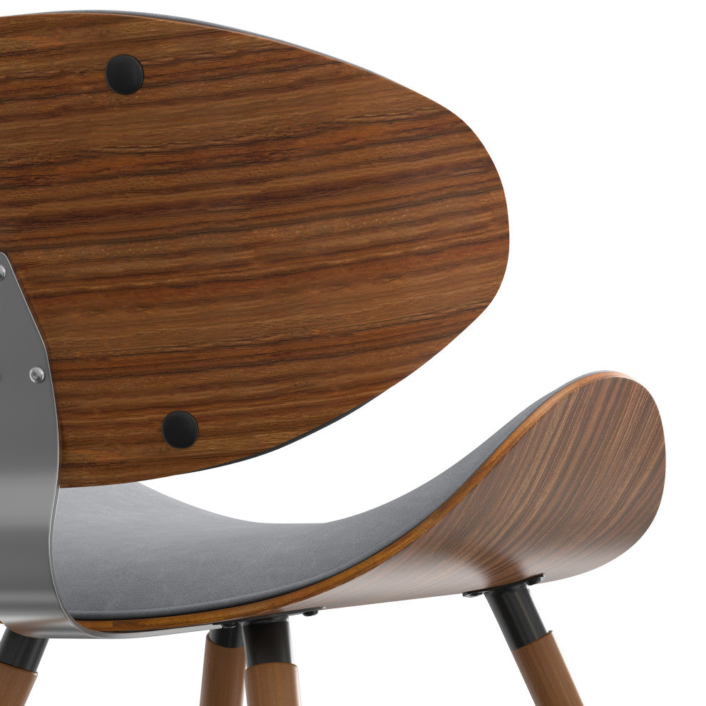Marana Dining Chair in Stone Grey Vegan Faux Leather