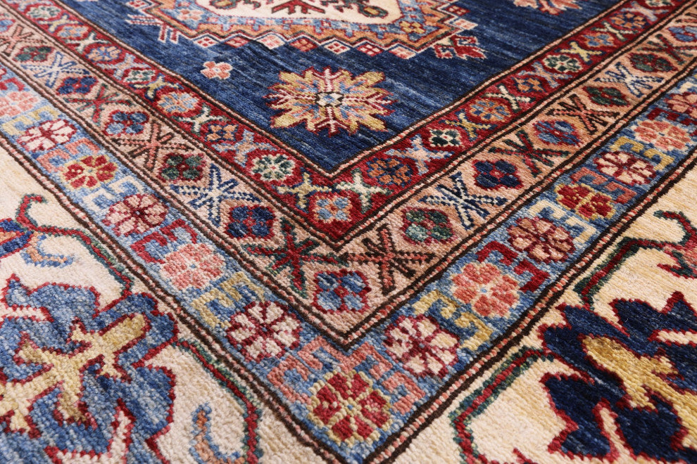 Hand Knotted Super Kazak Wool Rug 10' 1" X 13' 1" Q5215