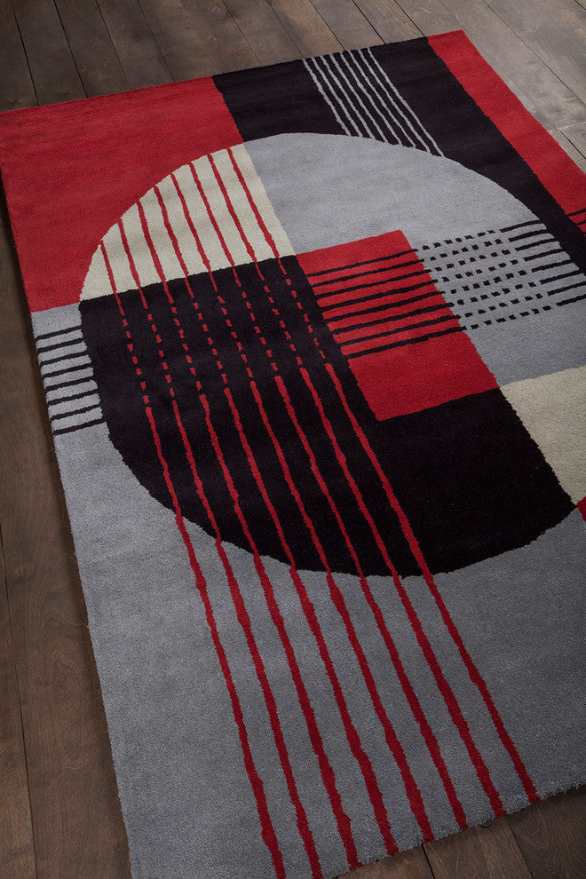 Daisa Contemporary Area Rug, 5''x7''6" Rectangle