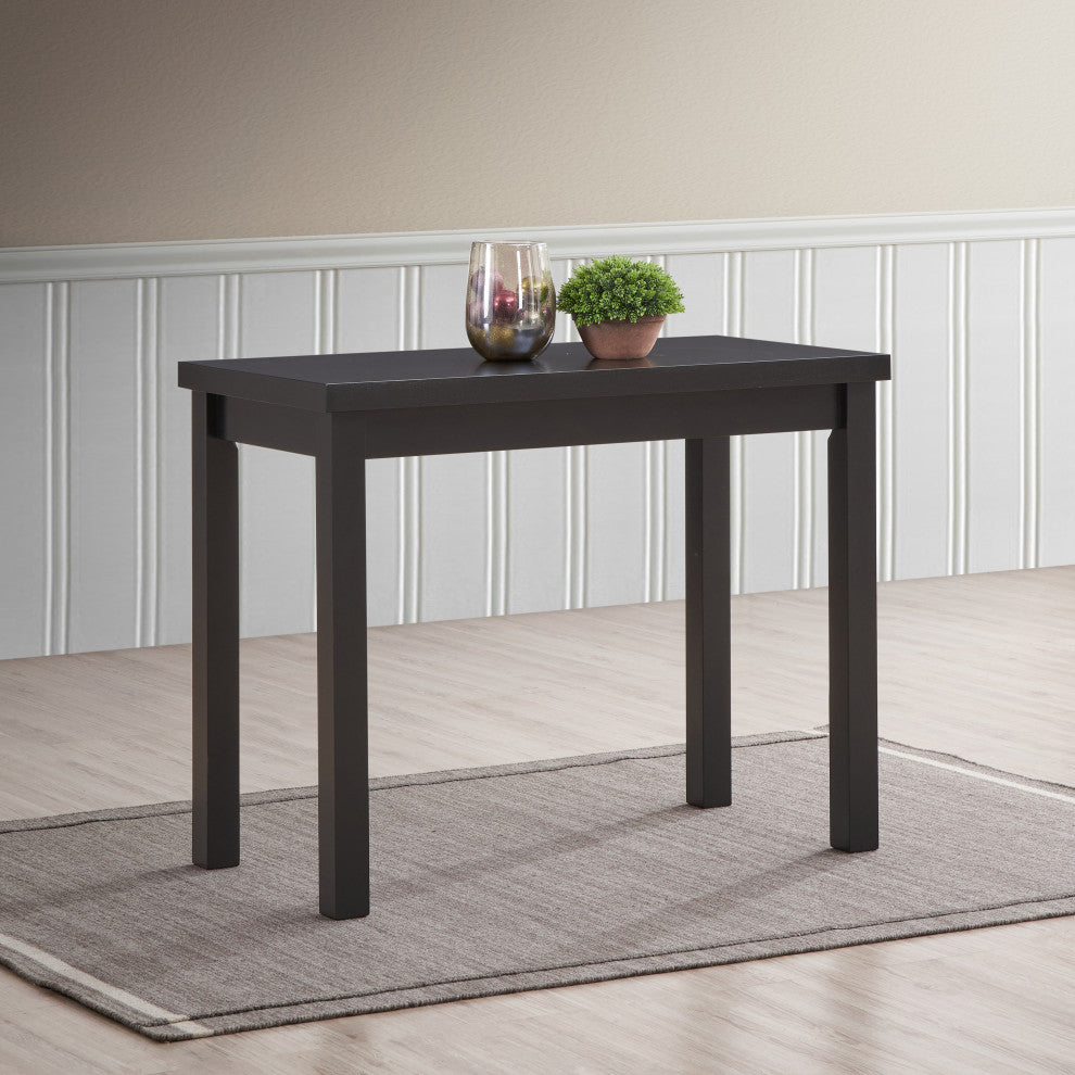Waverly Thick Top Bar Table, Antique Black