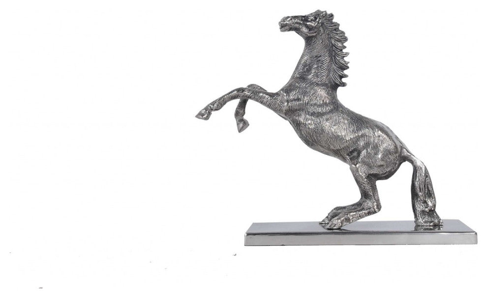 5" X 12.5" X 11" Horse Statue With Base