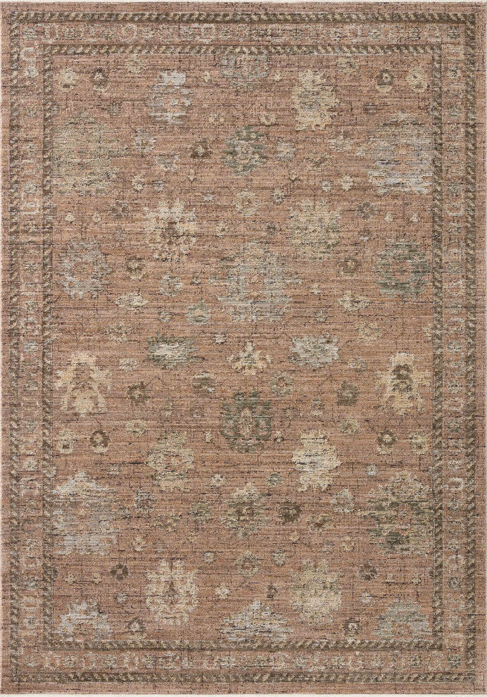 Loloi Priscilla Blush / Multi 5'-0" x 7'-6" Area Rug