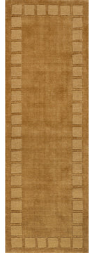 Petra High-Low Wool-Blend Area Rug, Wheat 2'6" x 8'