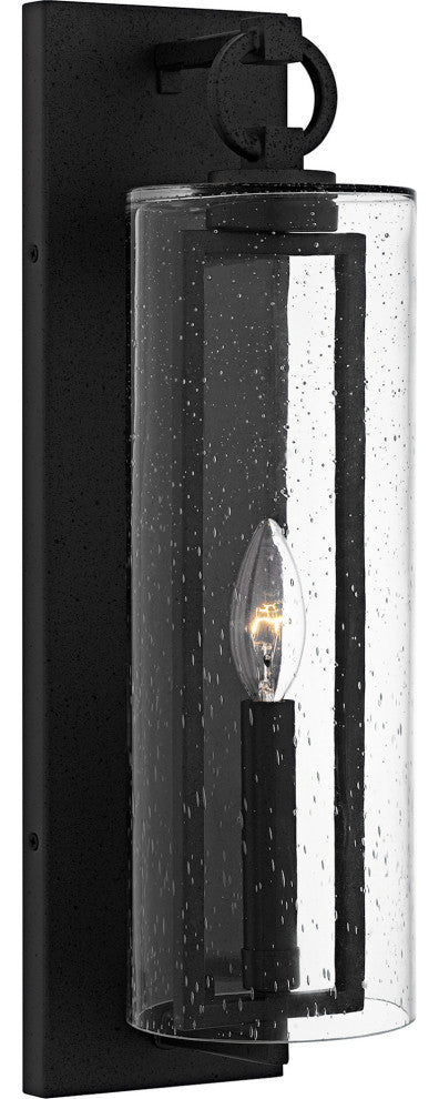 Quoizel RDN8405 Redan 18" Tall Outdoor Wall Sconce - Stone Black