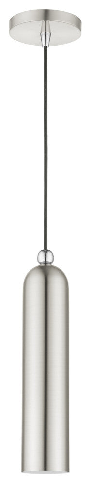 Brushed Nickel Mid Century Modern, Minimal, Urban, Scandinavian Pendant