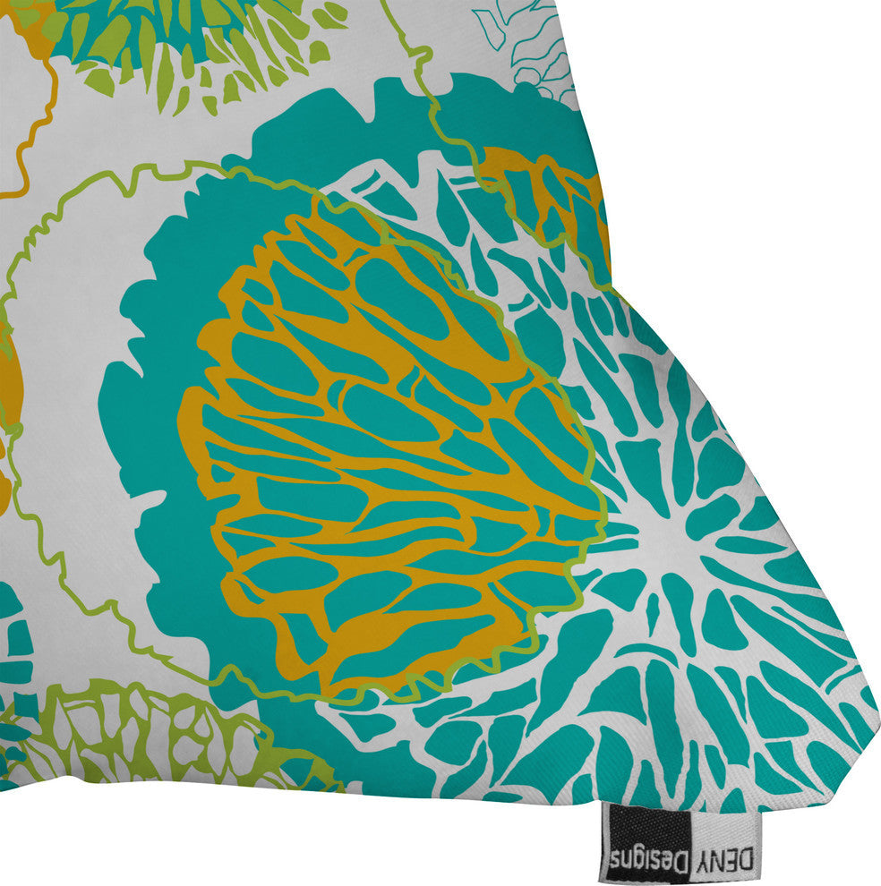 Karen Harris Brandywine Falls Citrus Incarnation Outdoor Throw Pillow