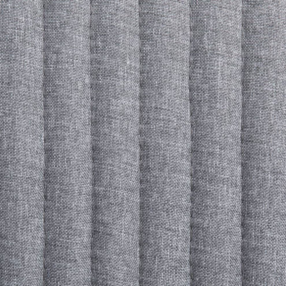 vidaXL Dining Chairs 2 pcs Light Gray Fabric