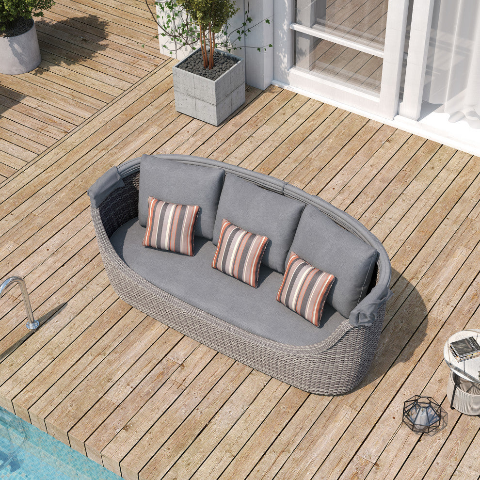 Ove Decors Mango 1-Piece Daybed in Grey