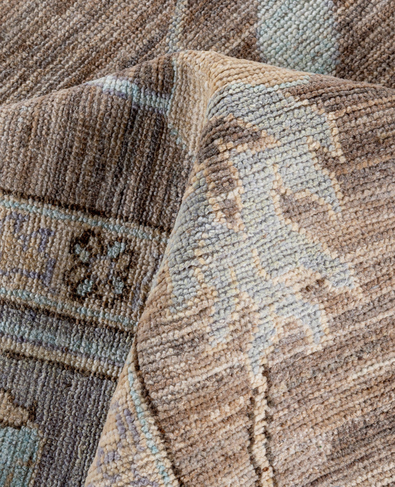 Oushak One-of-a-Kind Hand-Knotted Area Rug Gray, 9'9" x 13'8"
