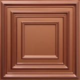 Copper 3D Ceiling Panels, 2'x2', 4 Sq Ft