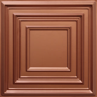 Copper 3D Ceiling Panels, 2'x2', 4 Sq Ft