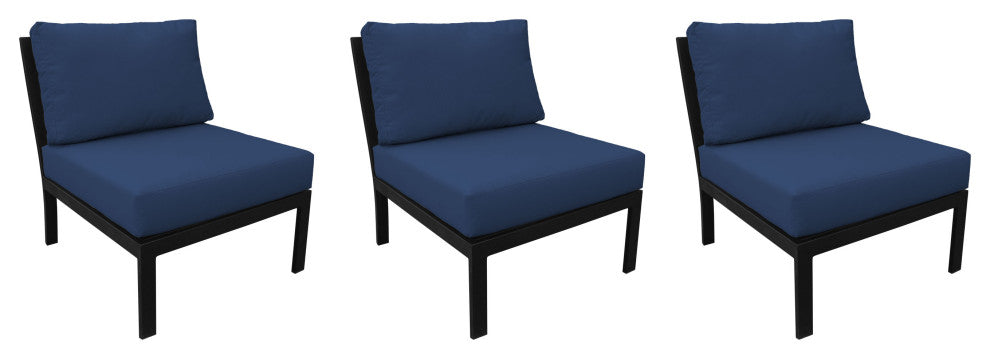 kathy ireland Madison Ave. Armless Sofa 3 Per box in Midnight