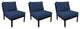 kathy ireland Madison Ave. Armless Sofa 3 Per box in Midnight