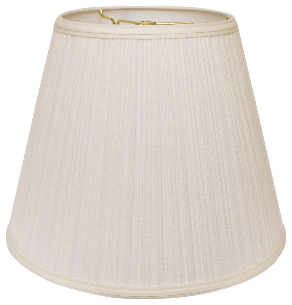 18" White Empire Deep Slanted Broadcloth Lampshade